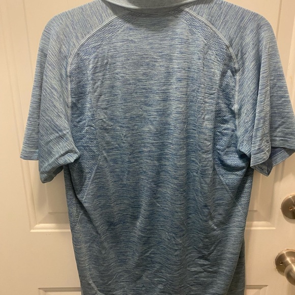 Lululemon Metal vent tech Heathered blue Polo Shirt - Picture 4 of 9